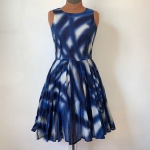 Kaya & Sloane pleated airbrush-print dress